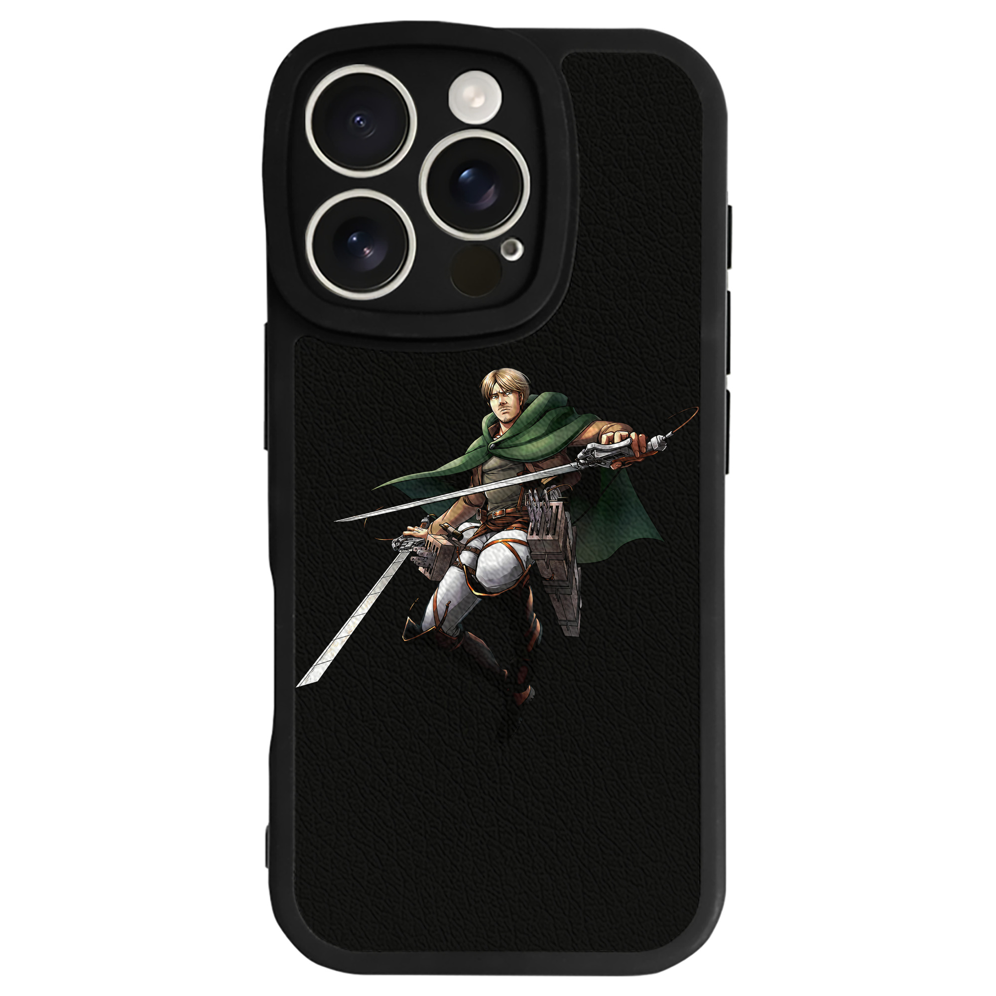 （画像用） 進撃の巨人 Attack on Titan 【iPhone 16シリーズ対応】シリコンスマホケース（レザー調） 材質：シリコン